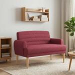 vidaXL Canapea cu capitonaj butonat Rosu Vin 116 x 67 x 80 cm Tesatura GartenMobel Dekor (42041778)