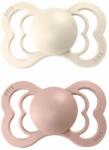 BIBS Supreme szimmetrikus cumik természetes gumiból 2 db - 1-es méret Ivory / Blush