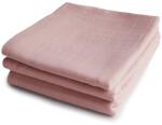 Mushie HÁROMCSOMAGOS MUSZLIN PELENKA Blush