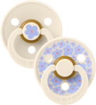 BIBS STUDIO Colour Jasmine természetes gumi cumik 2db - 1-es méret Ivory Mix