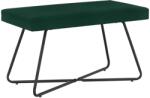 vidaXL banca Simplu Verde închis 80 x 40 x 45 cm Catifea GartenMobel Dekor (42038331)
