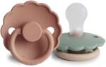 Frigg KÉTPACK CUMI DAISY AURORA/CROISSANT, 0-6 HÓ, SZILIKON ROSE GOLD / WILLOW