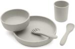 KikkaBoo Étkezési szett 5 részes Platinum Silicone Variant: sand