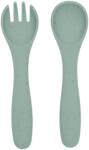 KikkaBoo Evőeszköz 2 részes Platinum Silicone Változat: Sage