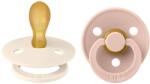 BIBS Colour szimmetrikus cumik természetes gumiból 2 db - 1-es méret Variant: Ivory / Blush