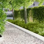 vidaXL Margine pentru gazon 30 pcs 103 x 20 cm metal Alb GartenMobel Dekor (8008271)