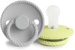 Frigg KÖTÉL KŐ KÉK ÉJ/ZSÁLYA ÉJ CUMIK KETTŐS CSOMAGOLÁSA, 0-6 hónap, SZILIKON silver gray/green tea