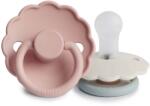 Frigg KÉTPACK CUMI DAISY AURORA/CROISSANT, 0-6 HÓ, SZILIKON BLUSH / COTTON CANDY
