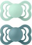 BIBS Supreme szimmetrikus cumik természetes gumiból 2 db - 1-es méret Nordic Mint / Island Sea