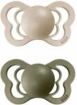 BIBS Couture anatómiai cumik természetes gumiból 2db - 1-es méret Vanilla / Olive