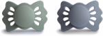 Frigg KÉTPACK SZIMMETRIKUS CUMIK LUCKY SAGE/ POWDER BLUE, 0-6 HÓNAPOS KORIG, SZILIKON SAGE/ GREAT GRAY