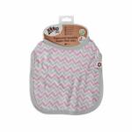 XKKO Bambusz előke Scandinavian Baby Pink Chevron