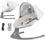 KinderKraft 2 az 1-ben Lumi rezgő baba pihenőszék dallamokkal, 9 kg-ig, Premium Variant: Light Grey