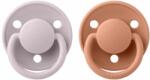 BIBS De Lux szilikon cumik 2db - one size Pink Plum / Peach