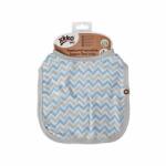XKKO Bambusz előke Scandinavian Baby Blue Chevron