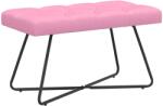 vidaXL Banca cu butoane capitonate Roz 80 x 40 x 46 cm Tesatura GartenMobel Dekor (42038369)