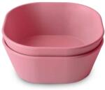 Mushie Szögletes Ebédlő Tálak Mushie - Dusty Rose - 2db