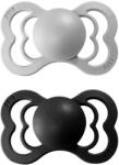 BIBS Supreme szimmetrikus cumik természetes gumiból 2 db - 1-es méret Cloud / Black