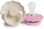 Frigg KÉTPACK CUMI DAISY AURORA/CROISSANT, 0-6 HÓ, SZILIKON Cream/lupine