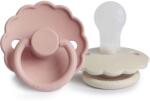 Frigg KÉTPACK CUMI DAISY AURORA/CROISSANT, 0-6 HÓ, SZILIKON BLUSH / CREAM