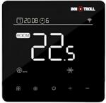 InnoTroll Termostat dual inteligent programabil pentru incalzire in pardoseala si ventiloconvectoare Innotroll HT/FC02 WIFI, negru, montaj in doza (041526-337)