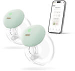 Neno Ovio Twin Duo vezeték nélküli hands-free kagyló mellszívó 3 fázisú alkalmazással, 2 × 180 ml