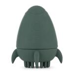 Petite&Mars PETITE&MARS Szilikon fürdőjáték fogkefével Splashy Rocket 6m+ Misty Green