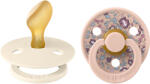 BIBS x LIBERTY Colour anatómiai cumik természetes gumiból, 2 db - 2-es méret Ivory / Blush