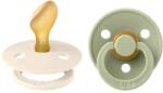 BIBS Colour anatómiai cumik természetes gumiból 2 db - 2-es méret Ivory / Sage