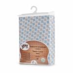 XKKO BMB gumis lepedő kiságyba 120x60, Baby Blue Cross