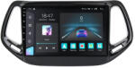 NAVIGPS Navigatie Jeep Compass din 2016 - 2018, Rezolutie 2K, Display QLED 9.5 inch, 4GB RAM si 64GB ROM, Android, Procesor Octacore, Slot sim 4G, Sunet DSP, Wireless Carplay si Android Auto, Camera Marsarier