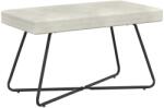 vidaXL banca Simplu Crem 80 x 40 x 45 cm Catifea GartenMobel Dekor (42038337)
