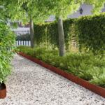 vidaXL Margine pentru gazon 30 pcs 103 x 15 cm Otel Ruginit GartenMobel Dekor (8008370)
