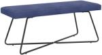 vidaXL banca Simplu Albastru Politie 110 x 40 x 45 cm Catifea GartenMobel Dekor (42038355)