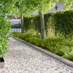 vidaXL Margine pentru gazon 10 pcs 103 x 15 cm Otel Argintiu GartenMobel Dekor (8008460)