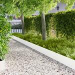vidaXL Margine pentru gazon 10 pcs 103 x 25 cm Otel Alb GartenMobel Dekor (8008394)