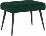 vidaXL Banca cu butoane capitonate Verde închis 60 x 40 x 45 cm GartenMobel Dekor (42038503)