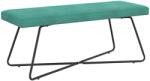 vidaXL banca Simplu Turcoaz 110 x 40 x 45 cm Catifea GartenMobel Dekor (42038353)
