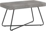 vidaXL banca Simplu Gri deschis 80 x 40 x 45 cm Catifea GartenMobel Dekor (42038329)