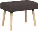 vidaXL Banca cu tapitare canelata Maro închis 60 x 40 x 45 cm Tesatura GartenMobel Dekor (42038463)