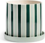 &k amsterdam Ghiveci cu farfurie Clash Stripe 23, 5 cm (2899-06)