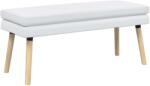 vidaXL Banca cu doua straturi Alb 110 x 40 x 47 cm Tesatura GartenMobel Dekor (42038456)