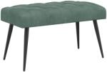 vidaXL Banca cu butoane capitonate Verde Marii 80 x 40 x 46 cm Catifea GartenMobel Dekor (42038568)