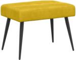 vidaXL Banca cu butoane capitonate Galben 60 x 40 x 45 cm Catifea GartenMobel Dekor (42038508)