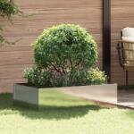 vidaXL Margine pentru gazon 100 x 60 x 35 cm Otel Argintiu GartenMobel Dekor (8008955)