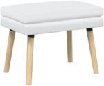 vidaXL Banca cu doua straturi Alb 60 x 40 x 46 cm Tesatura GartenMobel Dekor (42038428)