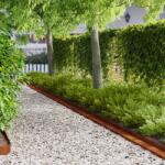 vidaXL Margine pentru gazon 20 pcs 100 x 10 x 8 cm Otel Ruginit GartenMobel Dekor (8008887)