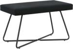 vidaXL banca Simplu Negru 80 x 40 x 45 cm Catifea GartenMobel Dekor (42038335)