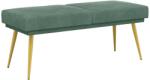vidaXL Banca cu doua straturi Verde Marii 120 x 45 x 46 cm Catifea GartenMobel Dekor (42038596)