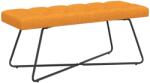 vidaXL Banca cu butoane capitonate Galben Intunecat 110 x 40 x 46 cm GartenMobel Dekor (42038380)